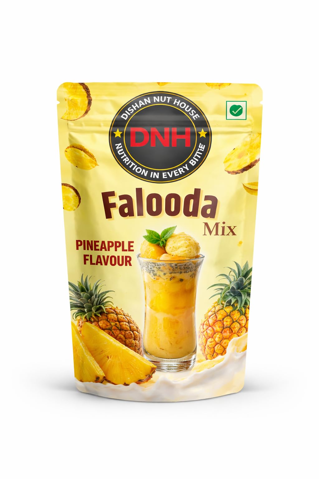Pineapple Flavour Falooda Mix by DNH – Refreshing Summer Dessert-image-23