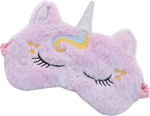Antifaz para dormir con lindos animales, de felpa suave, con los ojos vendados, conejo, panda, koala, cubierta de ojos para niños, adolescentes,