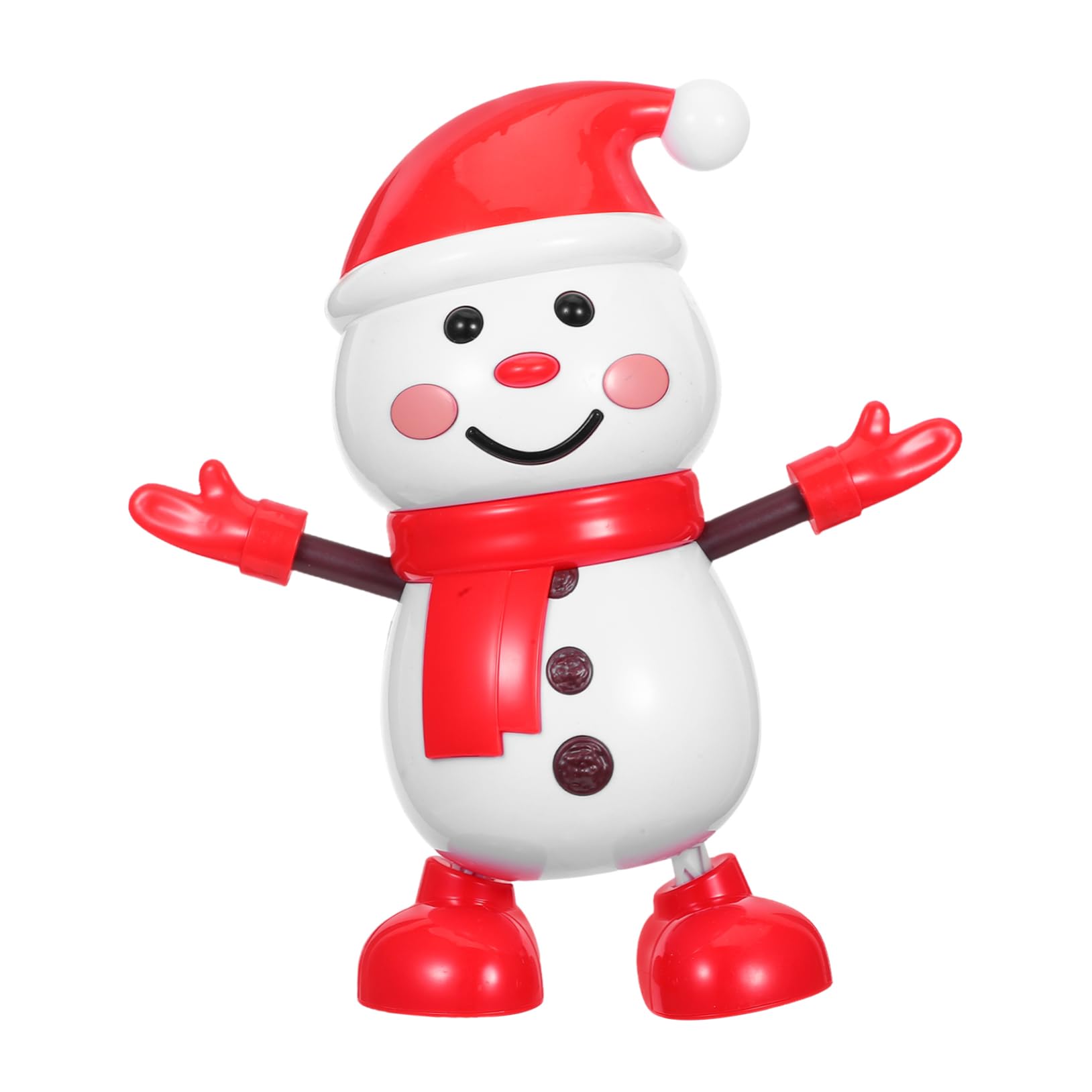 Mikikit Muñeco Eléctrico De Baile Figura Navideña Música y Baile Adorno De Invierno para Oficina y Hogar