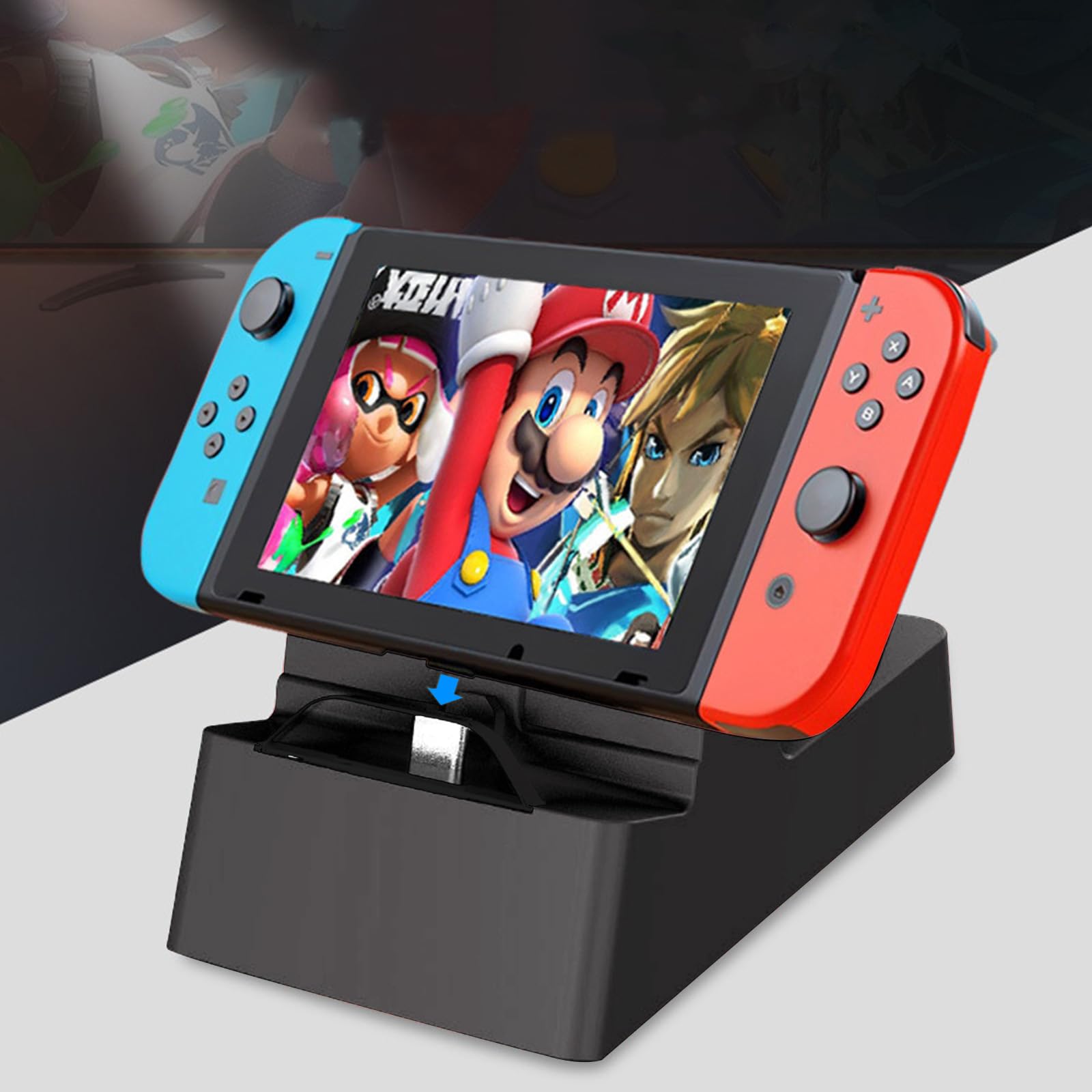 Switch Dock per Nintendo 3 in 1 con Type-C/USB/HDMI, ricarica portatile 4K HDMI TV, docking station PD, supporto proiezione schermi di gioco