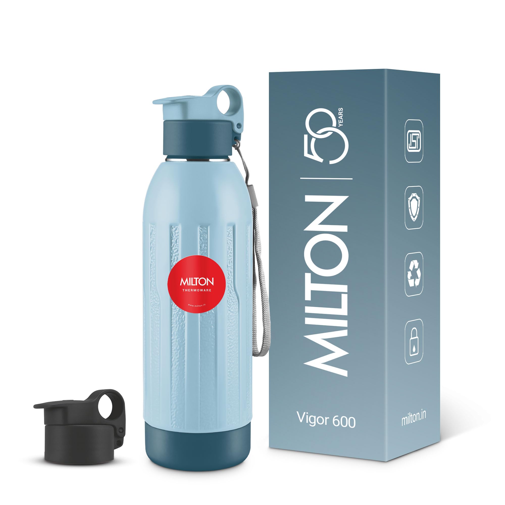 Milton Steel Vigor Thermoware - Leak Proof Water Bottle -16