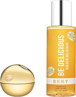 Golden Delicious Eau de Parfum Duo - Long Lasting White Floral Fragrance - Perfume Spray 1.0 Fl. Oz. & Fragrance Mist 8.4 Fl. Oz.