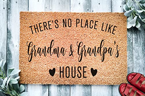 Customizable-Theres-No-Place-Like-Grandma-and-Grandpas-House-Doormat-Premium-Quality-Thick-100-Coconut-Coir-Durable-Front-Door-Mat-1449 Customizable Theres No Place Like Grandma and Grandpas House Doormat Premium Quality Thick 100 Coconut Coir Durable Front Door Mat 1449