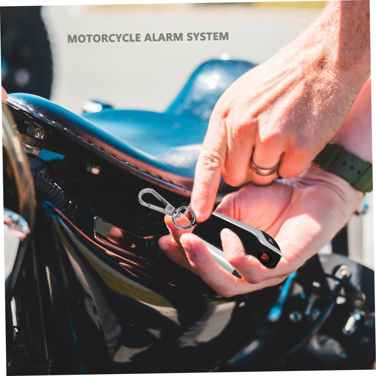PACKOVE Allarme per Moto Avviamento a Distanza 12v Kit Antifurto Moto Atv Blocco Automatico e Allarme Sonoro per Sicurezza Veicoli in Condizioni Atmosferiche Avverse