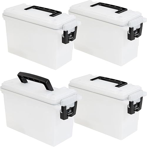 Miniatura 10 de Sheffield 12706 Contenedores de almacenamiento con tapas, paquete de 2 contenedores de almacenamiento apilables, fabricados en EE. UU., contenedores