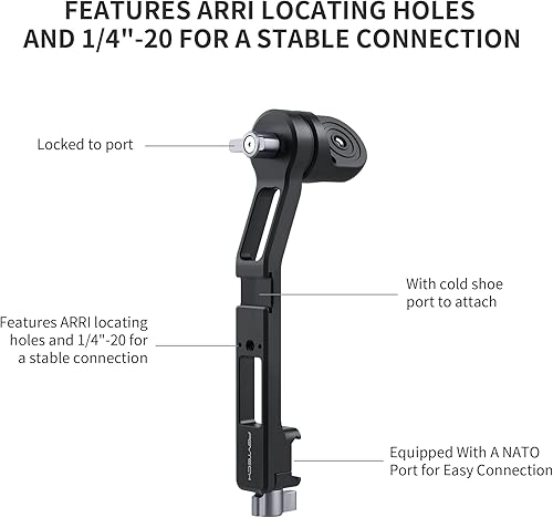 Miniatura 2 de PGYTECH Soporte de agarre compatible con DJI RS3 / RS3 Pro y Mini / RS2 / RSC2 Ronin estabilizador de mango cardán