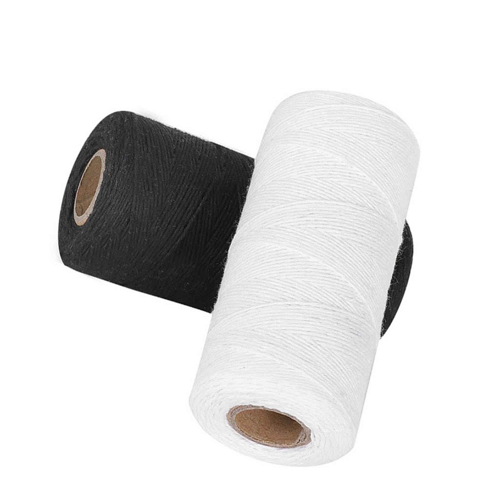 Set di 2 fili per macchina da ricamo di alta qualità 8/4 - Filato di cotone per tessitura da 250 m - Resistente e durevole - Ideale per tappeti e vari progetti di tessitura