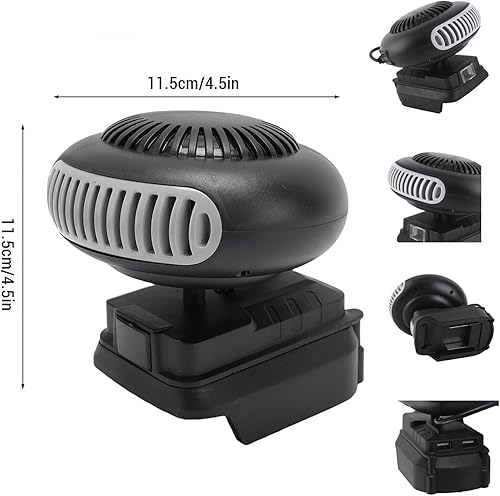 Miniatura 7 de Calentador a pilas para interiores, calentador de espacio recargable de 1500 mAh, calentador de espacio portátil para automóvil, funciona con pilas,