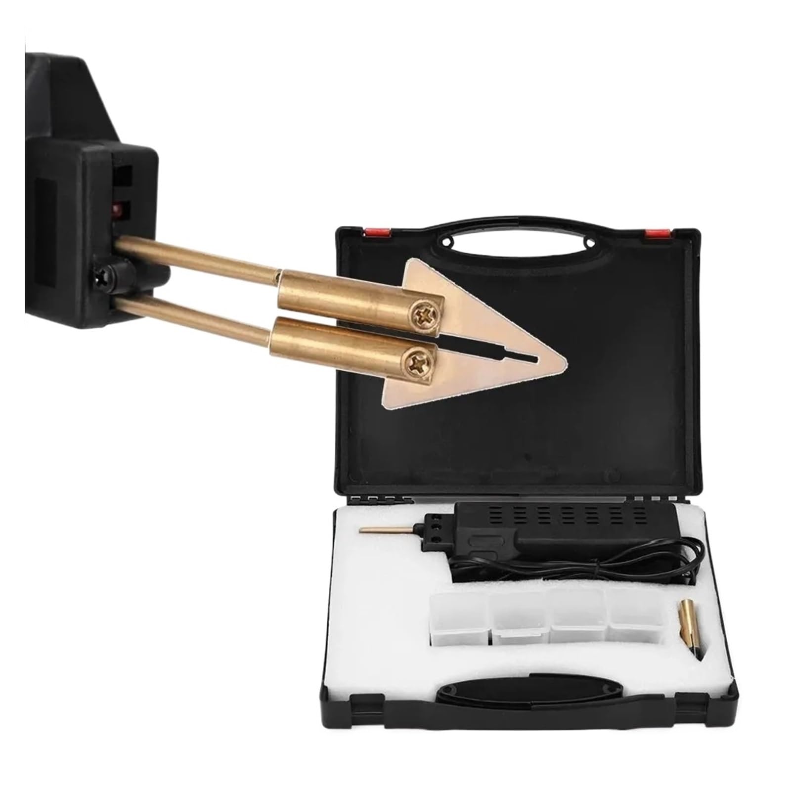 Pistolet à clous, Soudeur for plastique 50W, pistolet à ongles chaud avec 200 clous, Kit de réparation pare-chocs voiture, outil fissuration, cloueur Garage, Machine en PVC, fil soudage