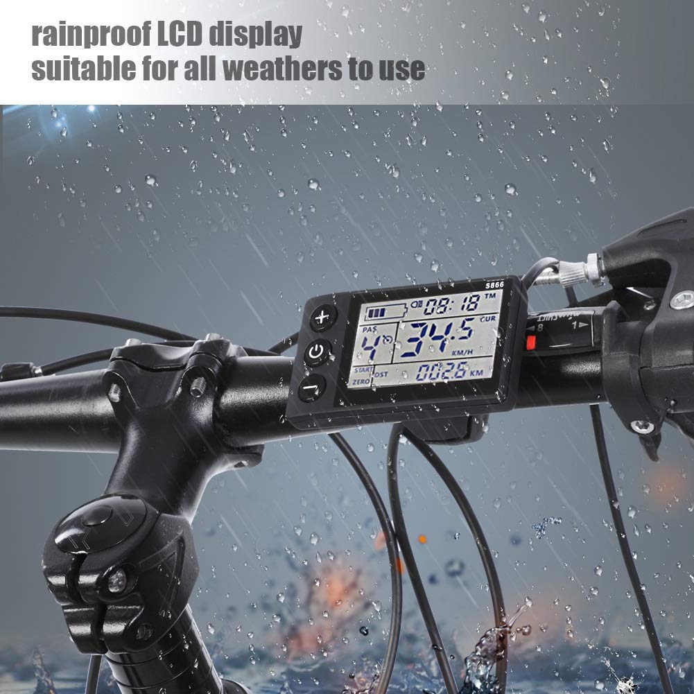 MAGT Controller Motore Brushless, 24V 36V 250W Regolatore di velocità Brushless Elettrico in Alluminio con Pannello Display LCD Impermeabile