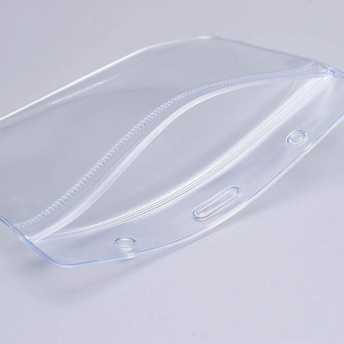 Plastica Trasparente Porta Badge Impermeabili Orizzontali 20 Pezzi