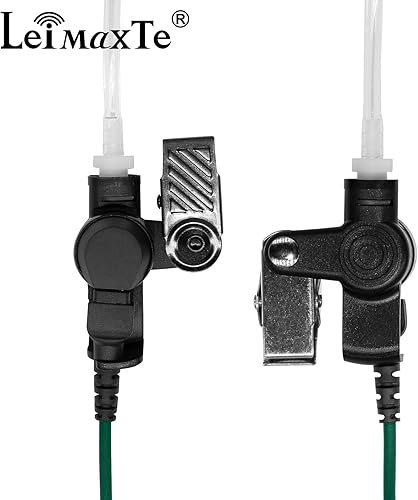 Miniatura 5 de Auriculares de radio bidireccionales compatibles con Baofeng, Kenwood 2 pines Walkie Talkie Vigilancia Auricular de tubo acústico con micrófono PTT,