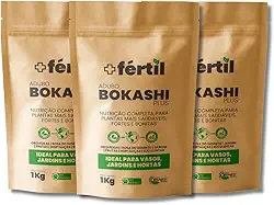 Combo com 3 Adubos Bokashi Plus Para Plantas 1 Kg