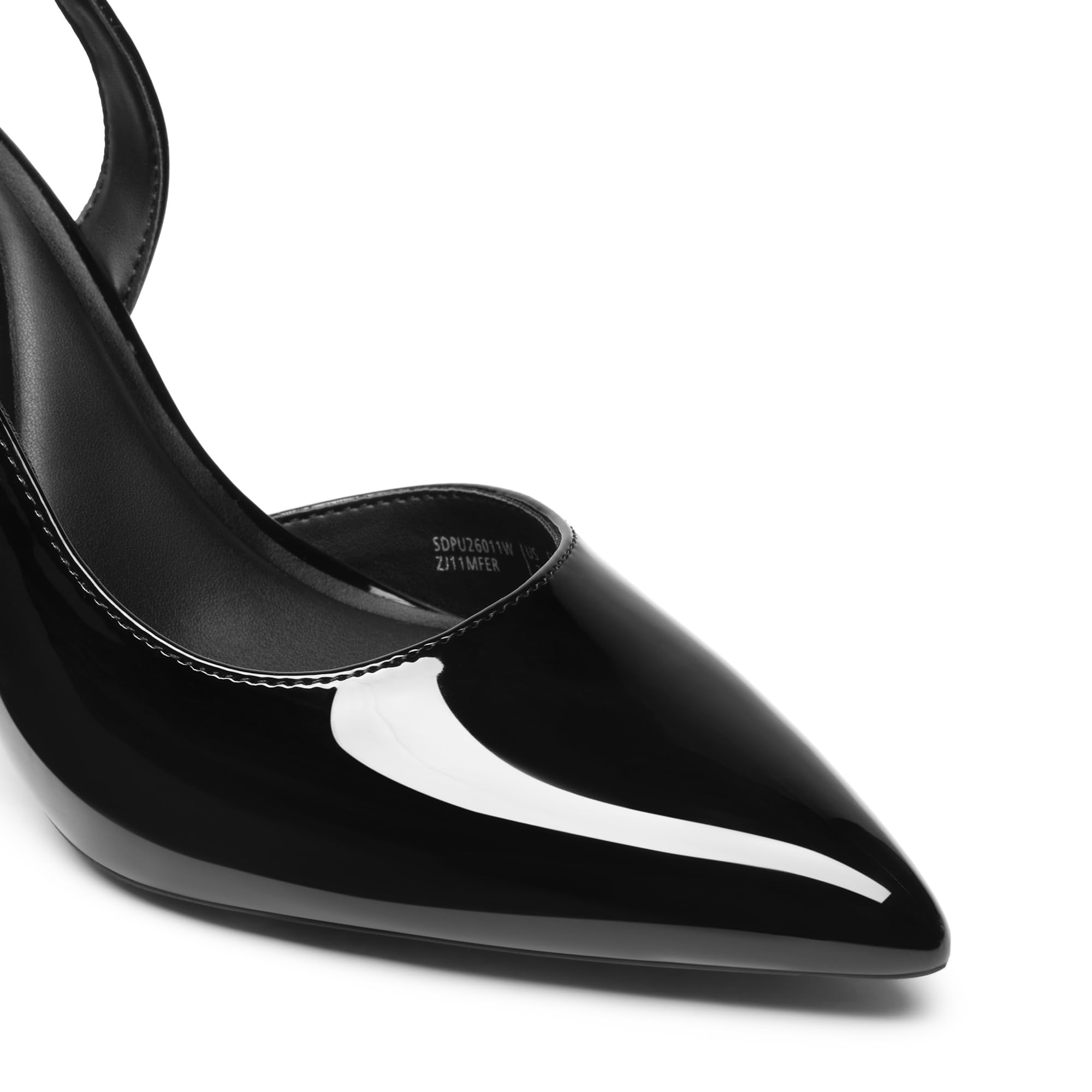 DREAM PAIRS Damen Slingback Pumps, Spitze Kitten High Heels, D'Orsay Stilettoabsatz, Bequemen Elegant Party Brautschuhe