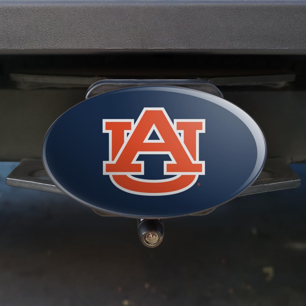 Graphics & More Auburn University Tigers Primary Logo Oval Tow Hitch Cover Trailer Plug Insert 2
