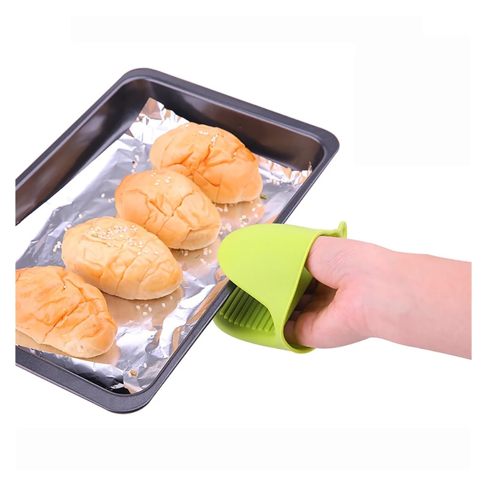 Genérico Guantes de Horno de Silicona con Pinza Gruesa para Cocina
