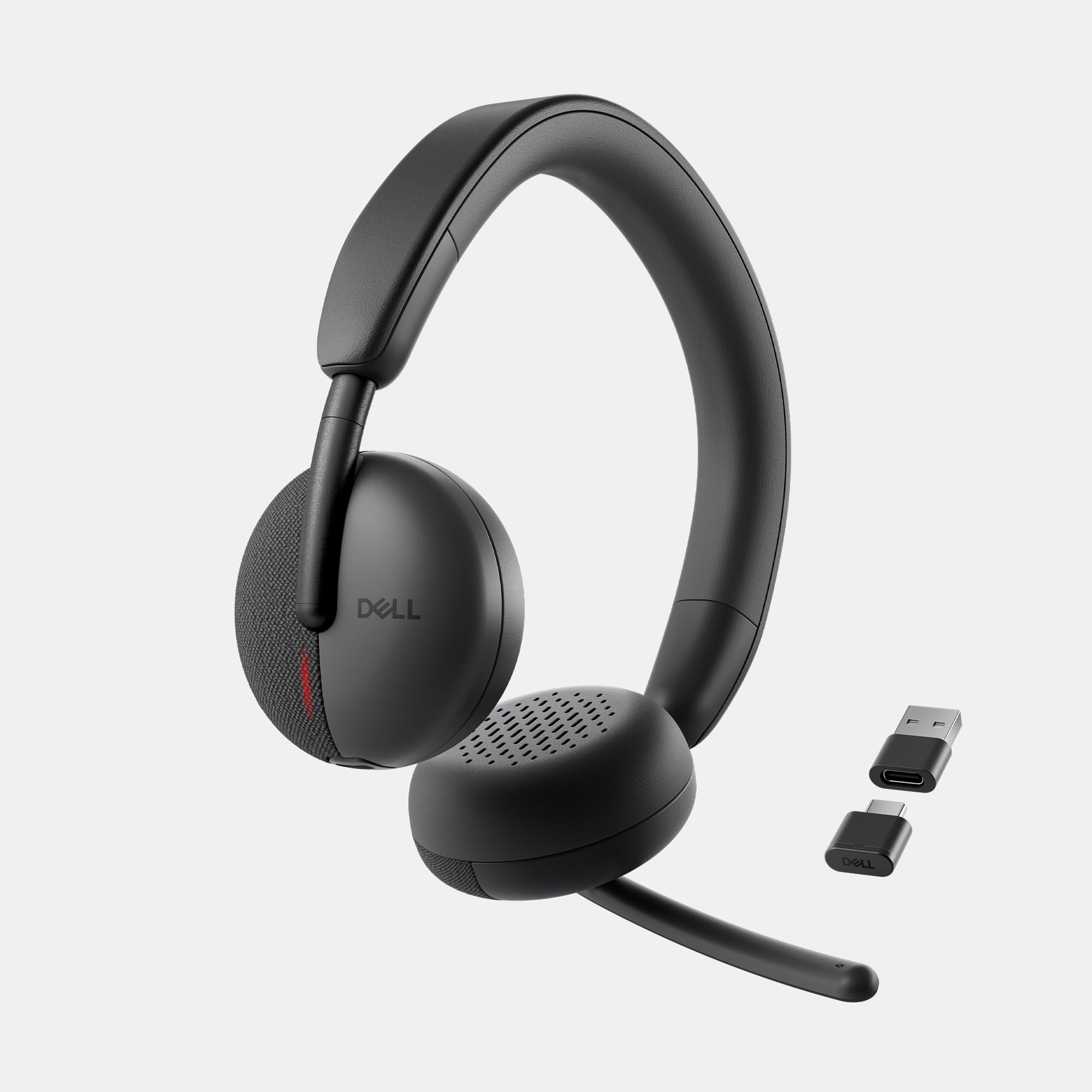 Dell WL3024 Cuffie Senza Fili – Microfono con Cancellazione Rumore AI, Audio Stereo, Connettività Multi-Link, Certificazioni Microsoft Teams e Zoom, 41 Ore di Autonomia