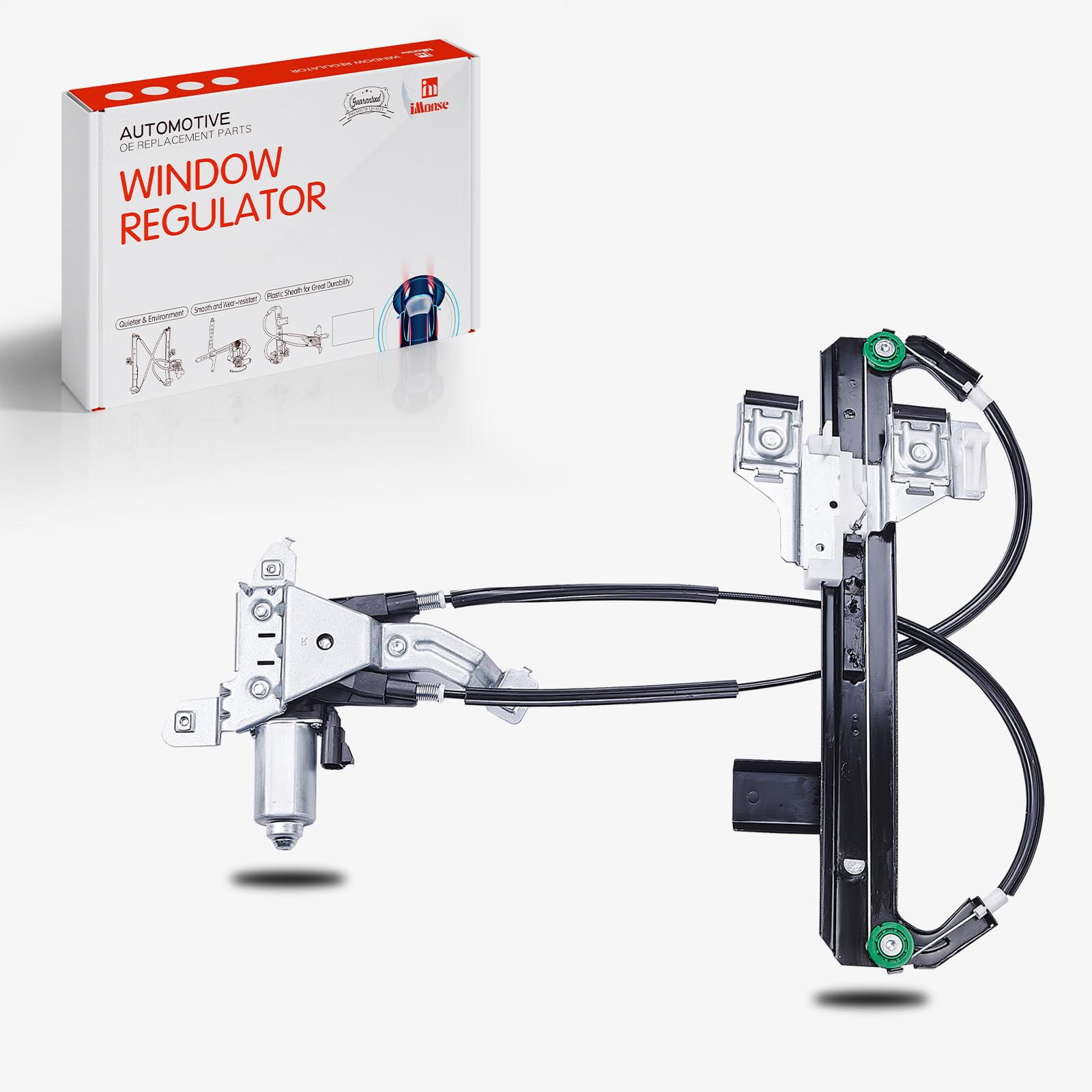 Rear Left Driver Side Power Window Regulator with Motor Replacement for 2002-2006 Cadillac Escalade 2000-2006 Chevy Tahoe GMC Yukon