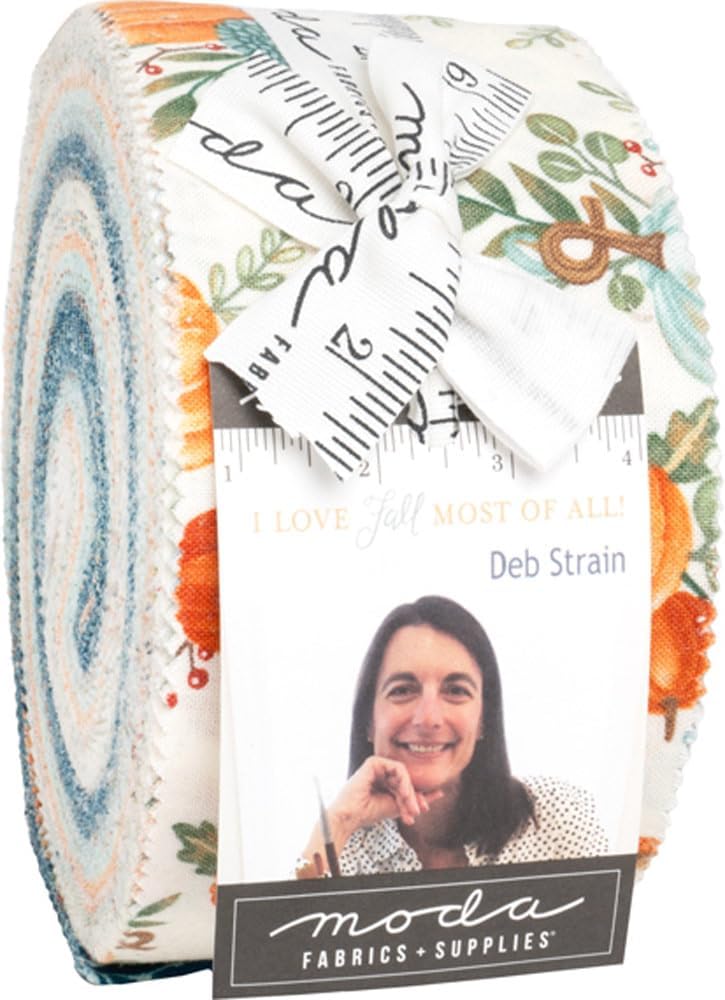 Deb Strain I Love Fall Most of All Jelly Roll 40 2.5-inch Strips Moda Fabrics 56140JR