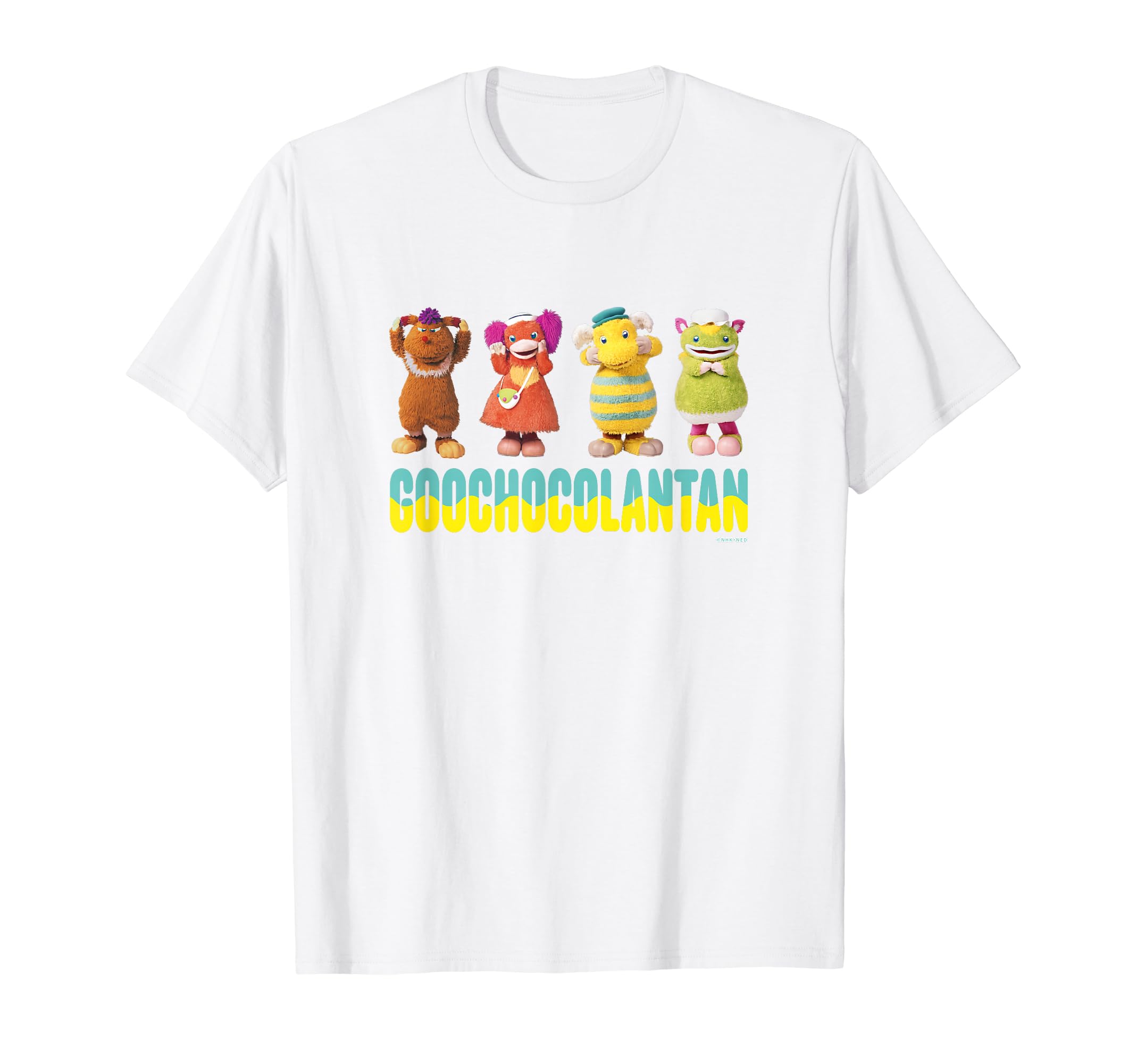 チョコランたんページ Amazon | 【ぐ~チョコランタン】集合 ホワイト Tシャツ | Tシャツ