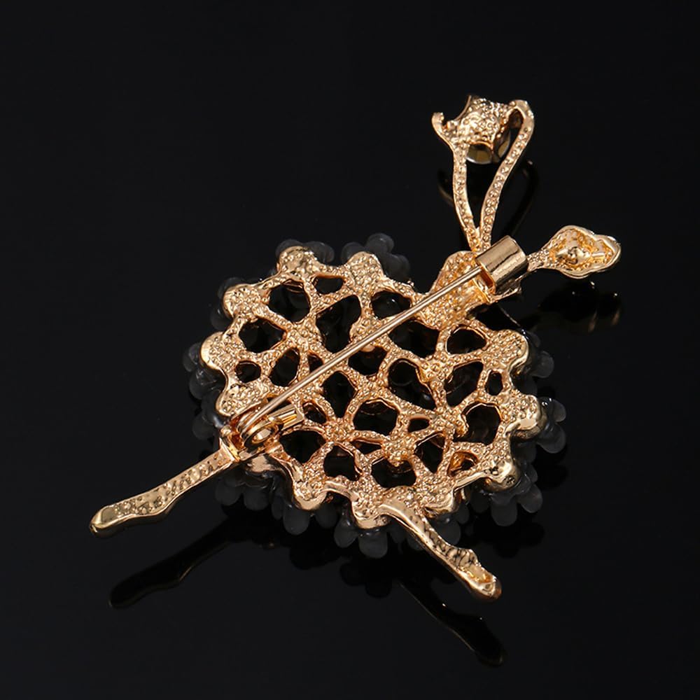 Women's Brooches Pins Vintage Rhinestone Corsage Ballerina Girl Alloy Electroplating Pin Women's Clothing with Brooch (A) - Image 2