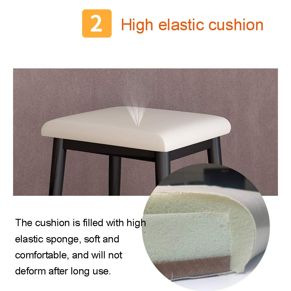 Repose-Pieds Ottoman Nord Tabouret Pansement Ronde Européenne avec De l'or Pieds en Métal Rembourré Repose-Pieds, Chaise De Maquillage pour La Cuisine Chambre Salon,d'or