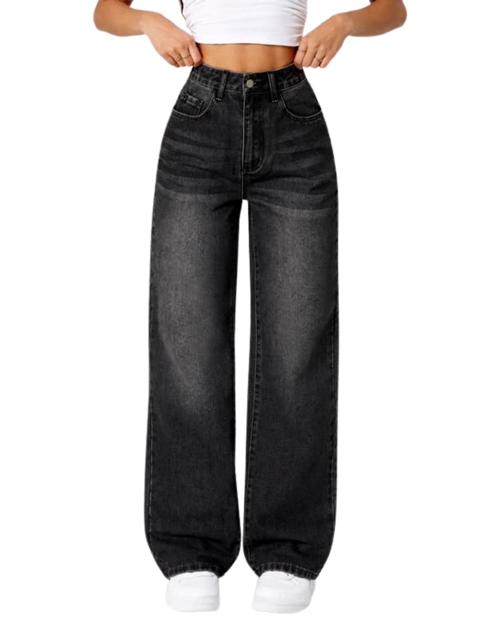 Women’s Wide Leg Denim Jeans High Rise Loose Fit | Stretchy Casual Straight Pants Trendy | Comfortable Everyday Fashion Jeans for Women-image-27