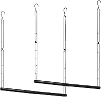 Vista 12 de STORAGE MANIAC Barra de colgar para clóset, organizador de colgar para armario con ancho y altura ajustables, barra de colgar para ropa que ahorra