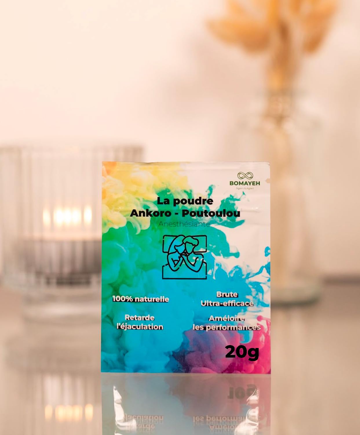 Polvo crudo 100% natural Ankoro Poutoulou - retardante de la eyaculación altamente eficaz, sin efectos secundarios y que prolonga las relaciones sexuales. (10, Gramos)
