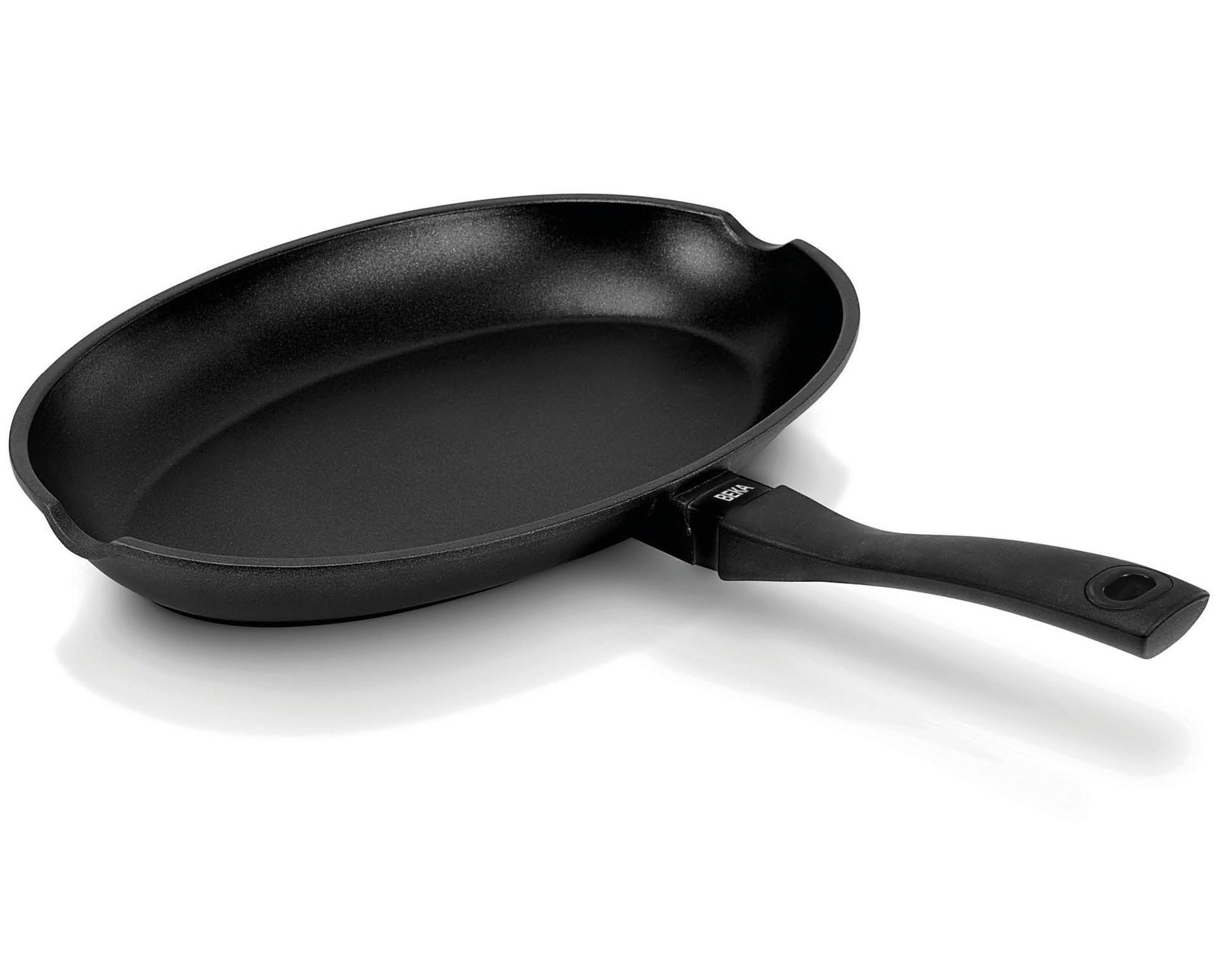 Beka Energy Poêle à Poisson Ovale Céramique 34x23 cm Fonte Aluminium 100% Recyclé - Sans PFAS - Compatible Tous Feux Induction - Garantie 5 ans