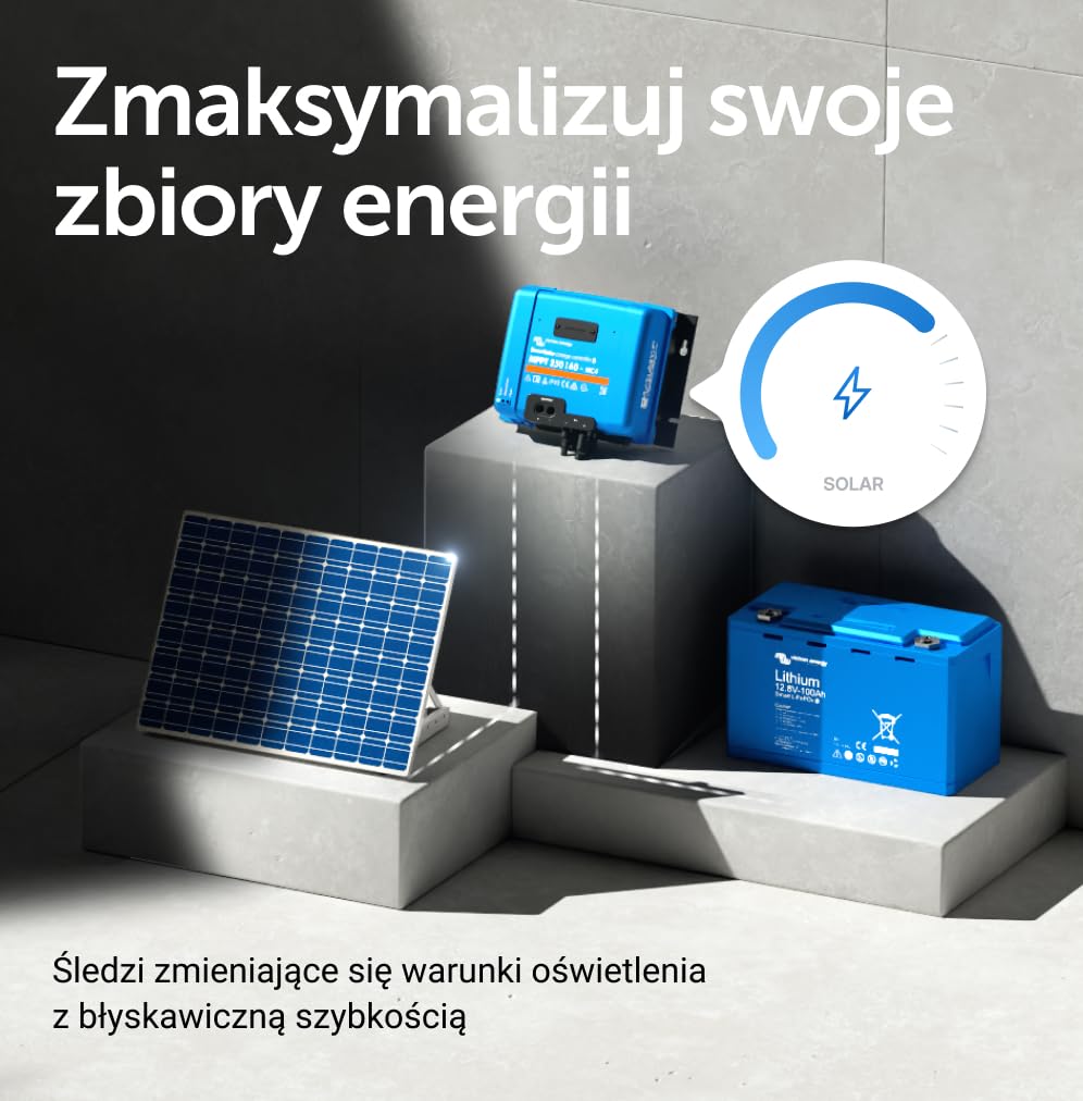 Victron Energy SmartSolar MPPT 250V 60 amp 12/24/36/48-Volt Kontroler Ładowania Słonecznego (Bluetooth) do MC4