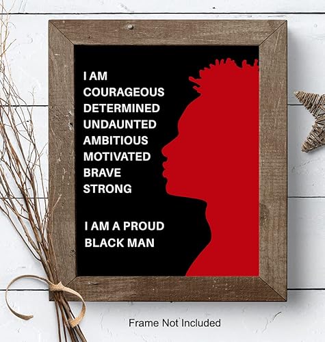 Miniatura 8 de Proud Black Man Poster - 8x10 African American Motivational Wall Art - Culture Wall Art - Black Pride Room Decor - Gift for Men, Boys, Teens