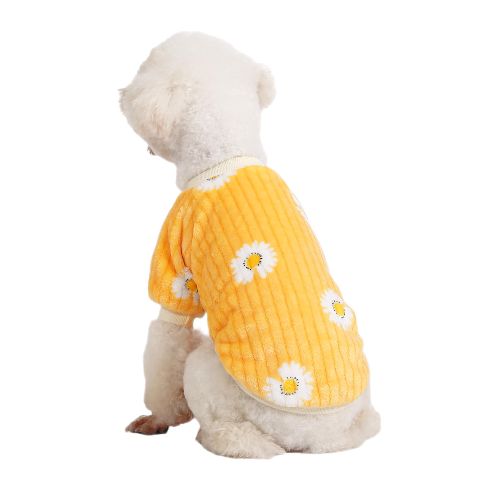 Hundepullover, 3er-Pack, Hundepullover für kleine Hunde, Mädchen und Jungen, ultraweicher und warmer Welpenpullover, Hundemantel für den Winter und Weihnachten (XXS, Rosa + Dy Purple+Dy
