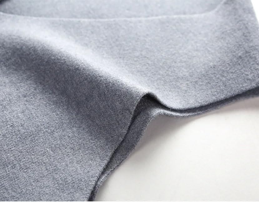 Men V-Neck Button Sleeveless Sweater with Pocket Patchwork Thickened Warm Cardigan Vest3