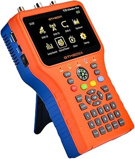 Satellite Signal Finder, 4.3 Inch V8 Satellite Meter, DVB-T2 DVB-C H.264/H.265 MPEG-2/MPEG-4 Satellite, Signal Strength Meter, Satellite Meter for Adjustment