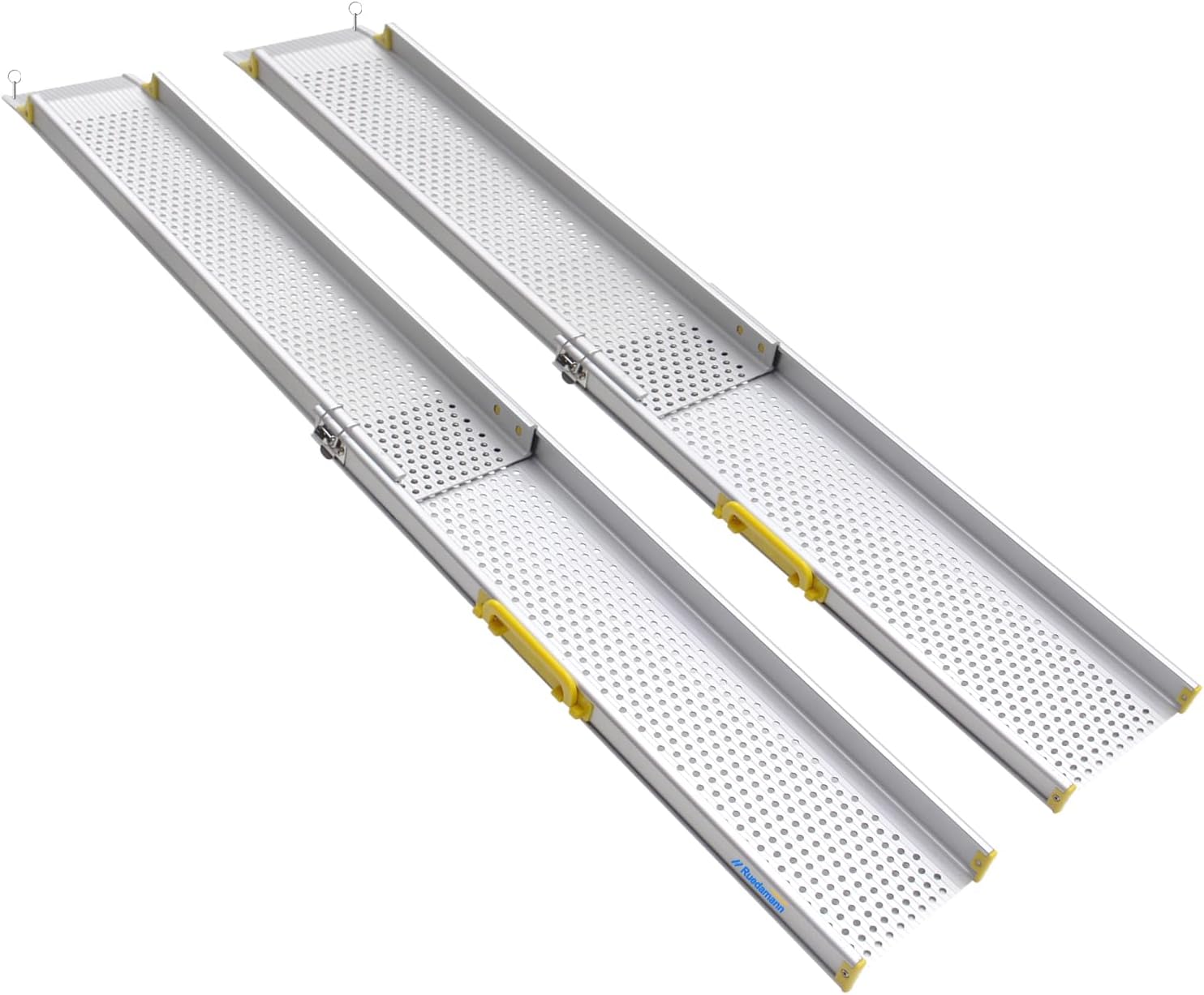 6FT Portable Wheelchair Ramp, 600 Lbs Per Pair Capacity, Adjustable Aluminum Ramps for Wheelchairs, 8" Width Wheelchair Ramps for Home Steps, Doorways, Curbs, 2Pcs