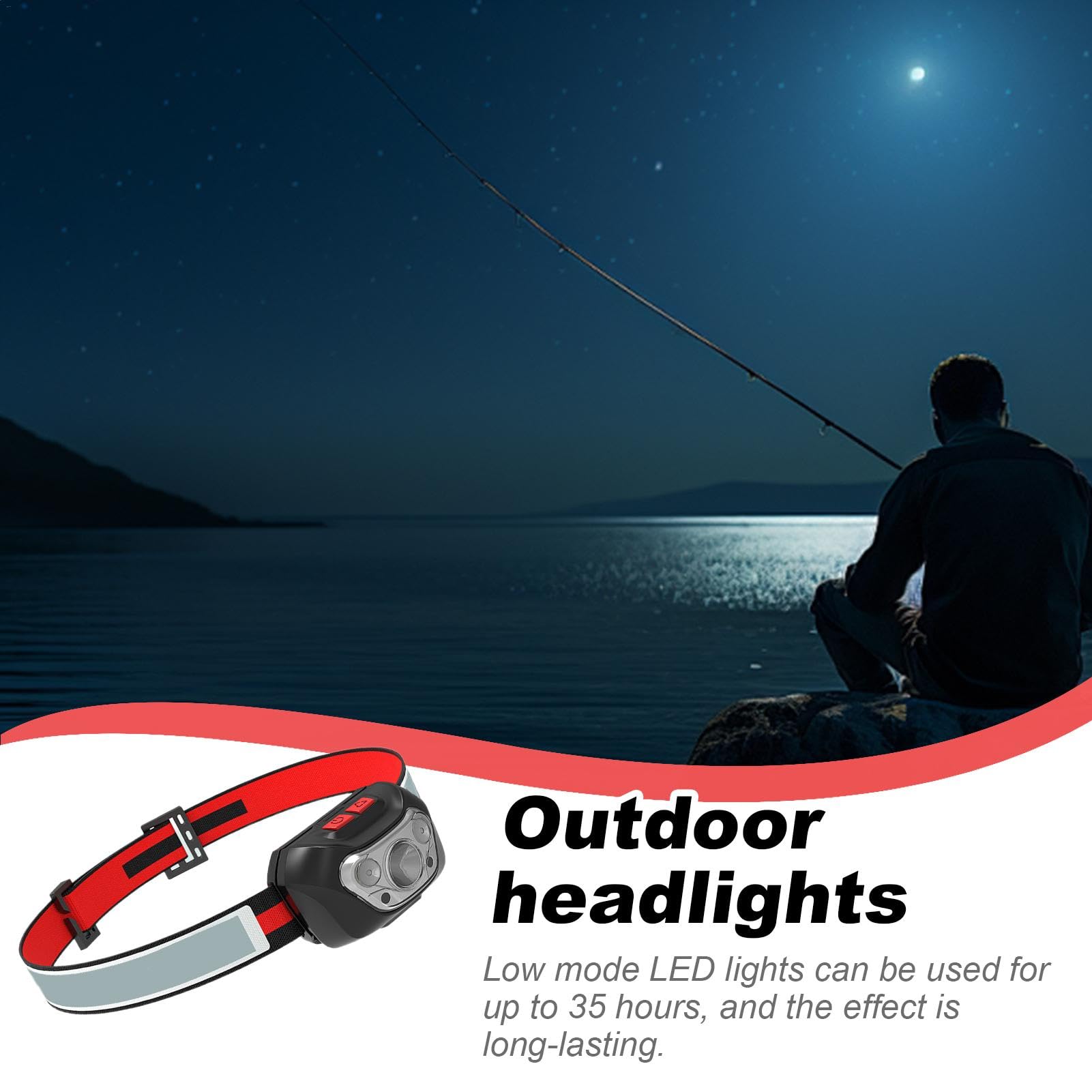 Amazon.co.jp: 大人用ヘッドライト - 500ルーメン 明るい LED ヘッド