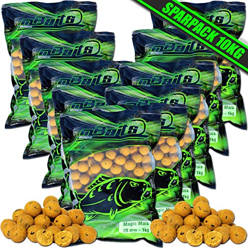 Bouillettes d'appâts magiques Angel Berger pour la pêche, 10 kg, Magic Mais