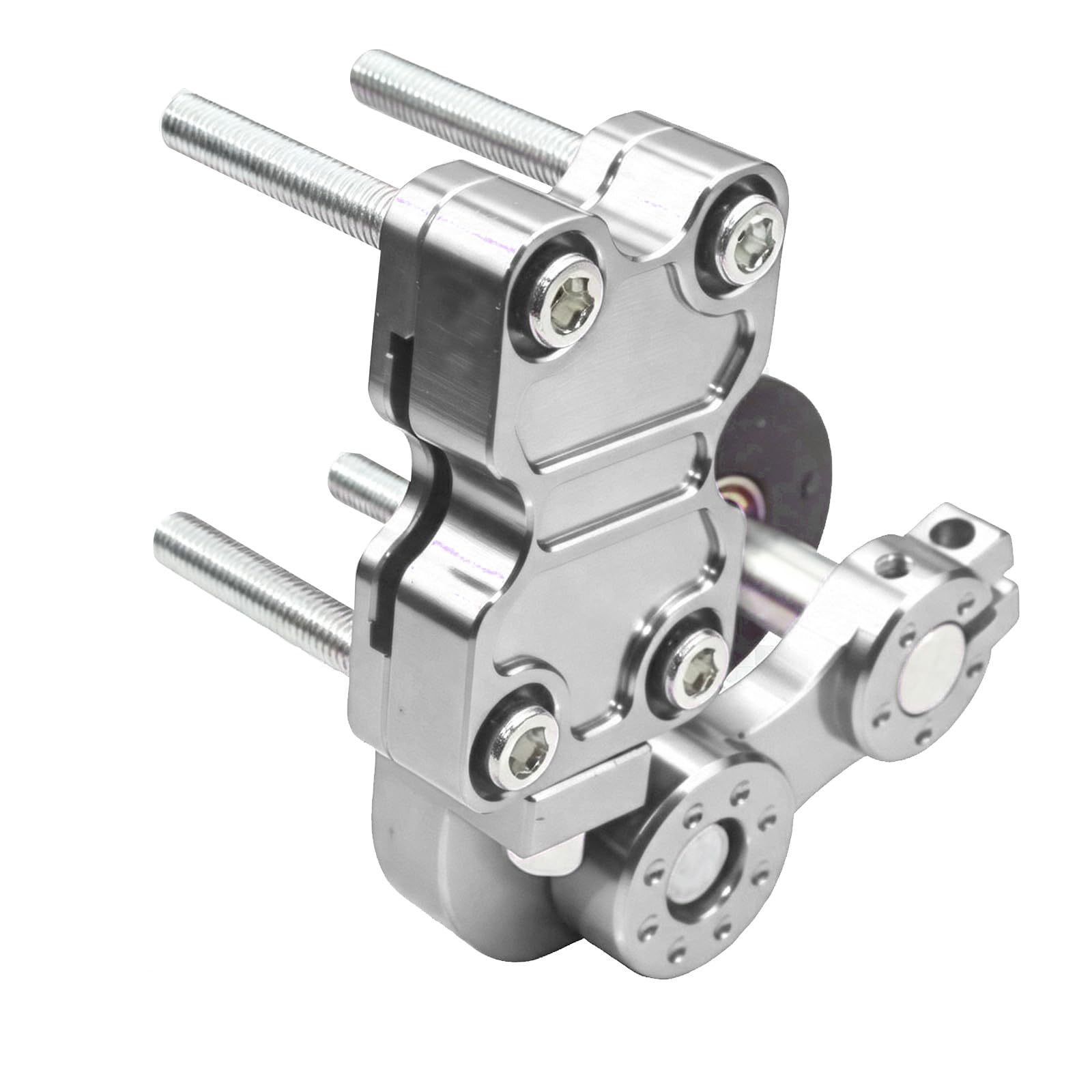 Chain Tensioner Adjuster Universal Aluminum Chain Automatic Regulator for Motorcycle Motocross Dirt Pit Bike ATV (Silver)