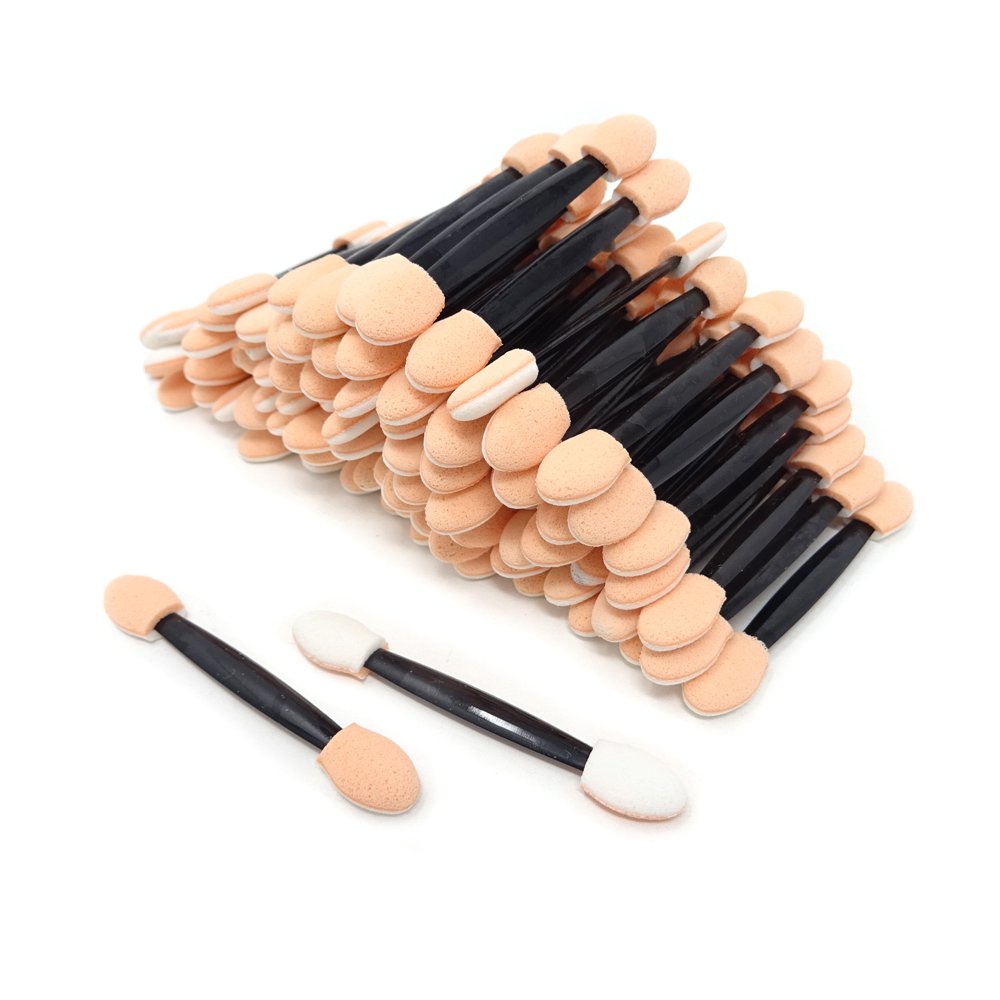 Honbay 100PCS Disposable Dual Ended Soft Sponge Eyeshadow