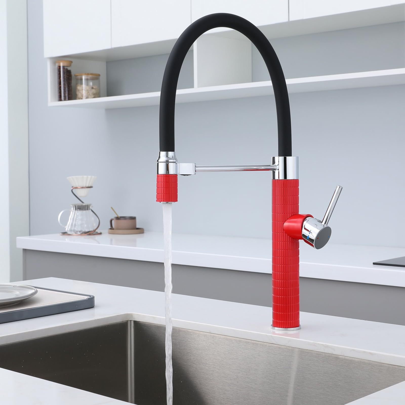ZQFHSX Kitchen Tap Mixer - Flexible Brass Design for Hot and Cold Water