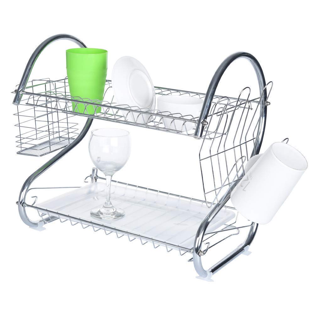 Buy Aryon Dish Drainer Rack Stainless Steel S Shaped Dual Layers