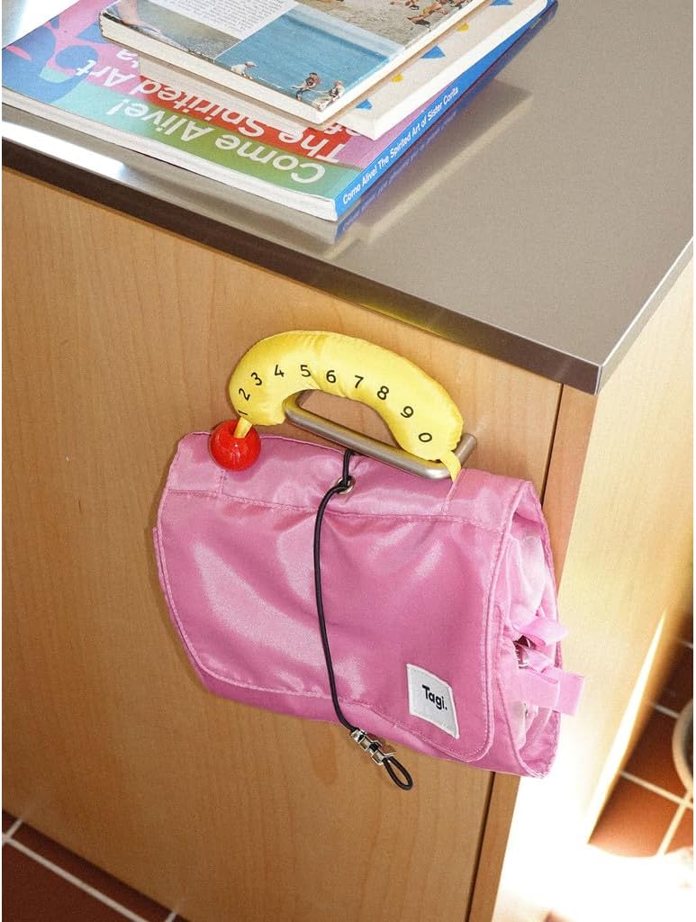 Tagi. Hot Dog Egg Roll Storage Bag Makeup Bag for Cosmetics and Travel (Seasalt Holidays)