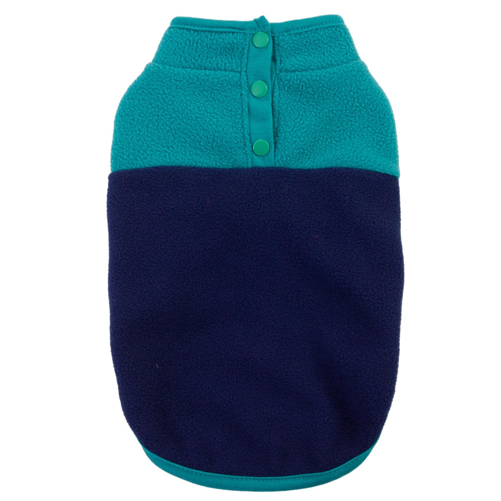 MeiAOBest Pet Clothes, Dog Cold Weather Coat Warm Dog Jumper Soft Fleece Vest Jacket Pullover Costume for Puppies Small Dogs_S(Green Blue)