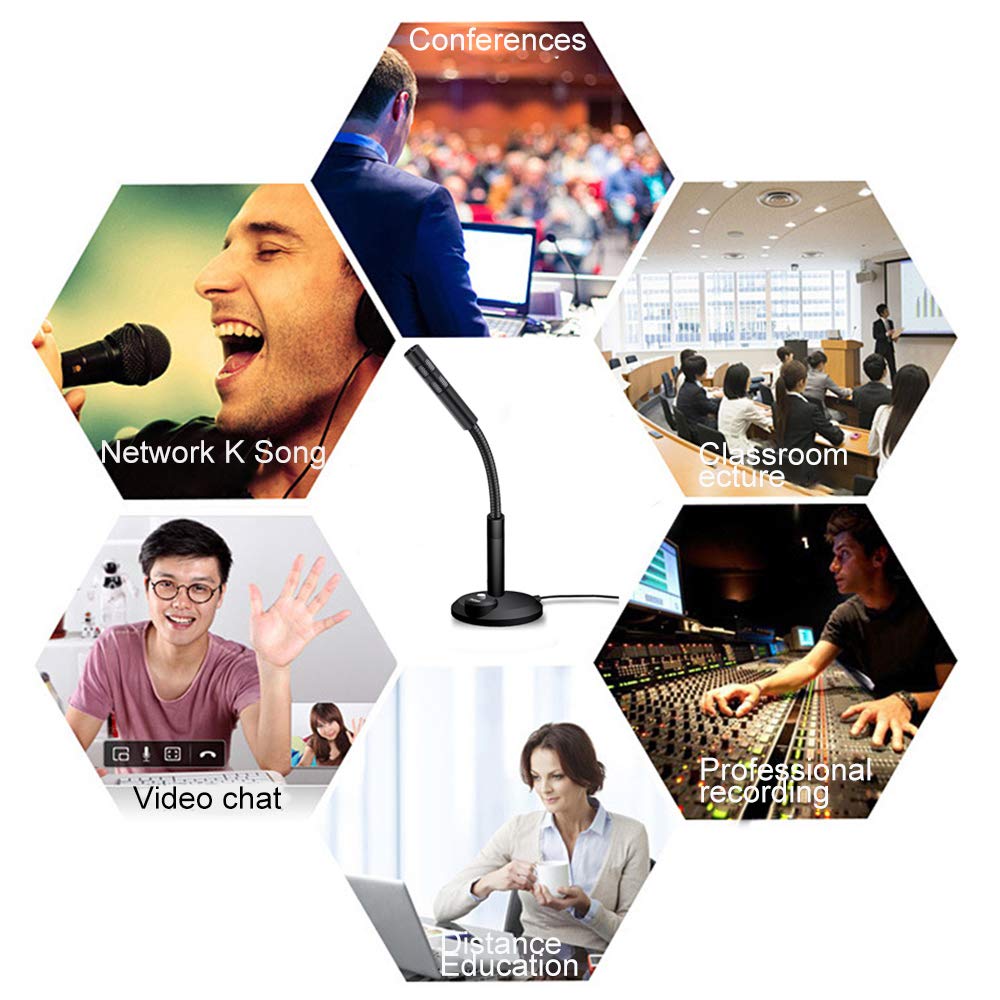 Amazon.co.jp: Langba マイク イヤホンジャック式 卓上マイク 全