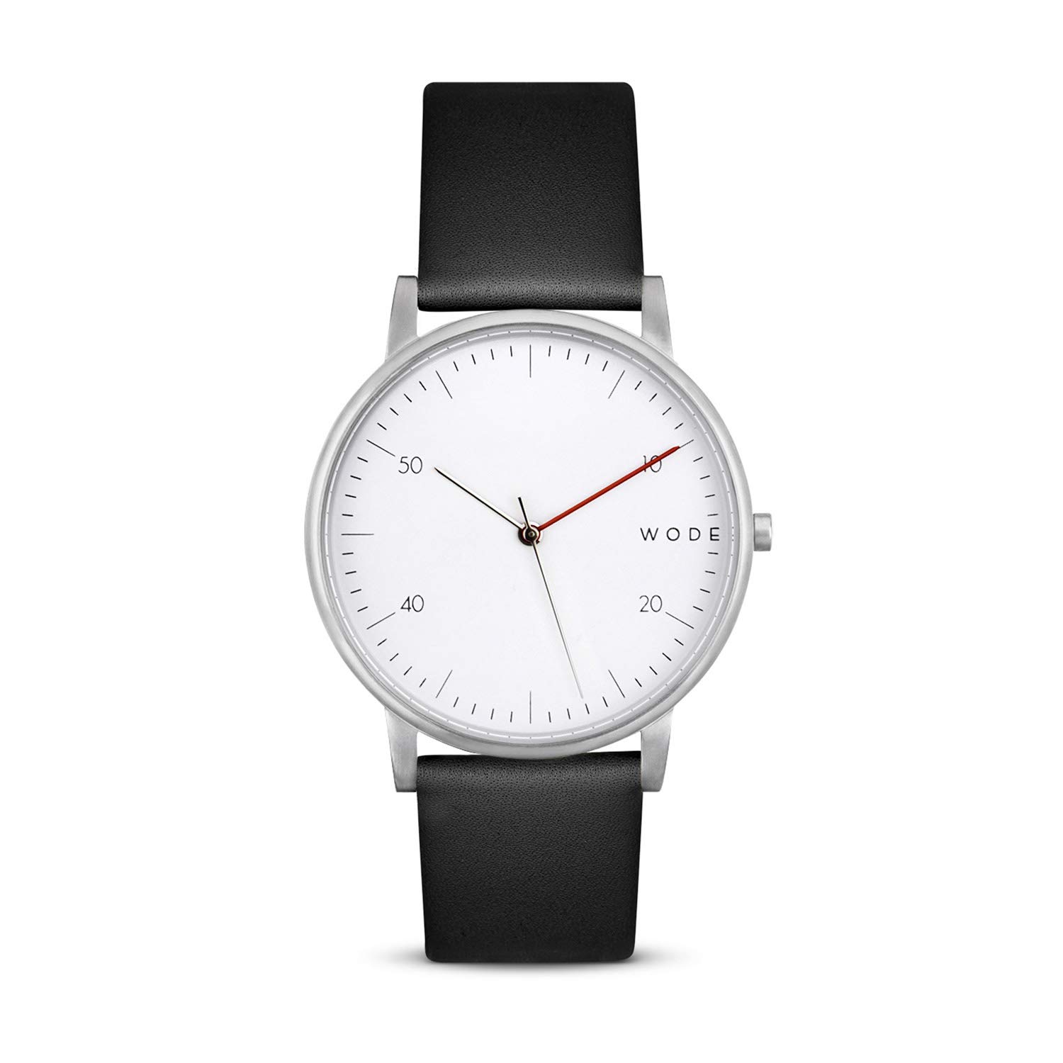 WODE Analog Watch (White Dial, Grey Colored Strap)