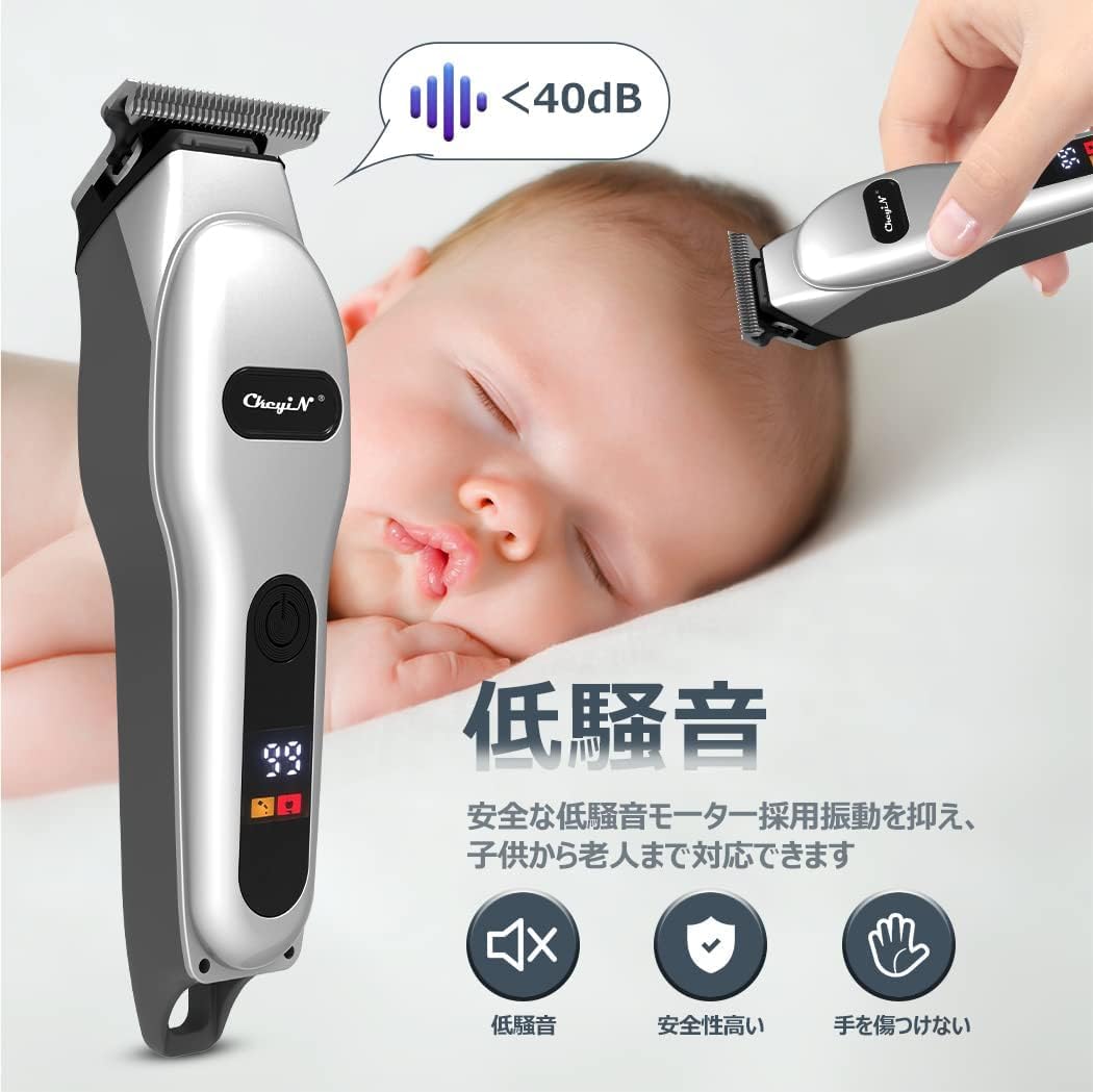 Amazon.co.jp: CkeyiN 電動 バリカン メンズ 散髪 精密彫刻 0.1mm ミニ