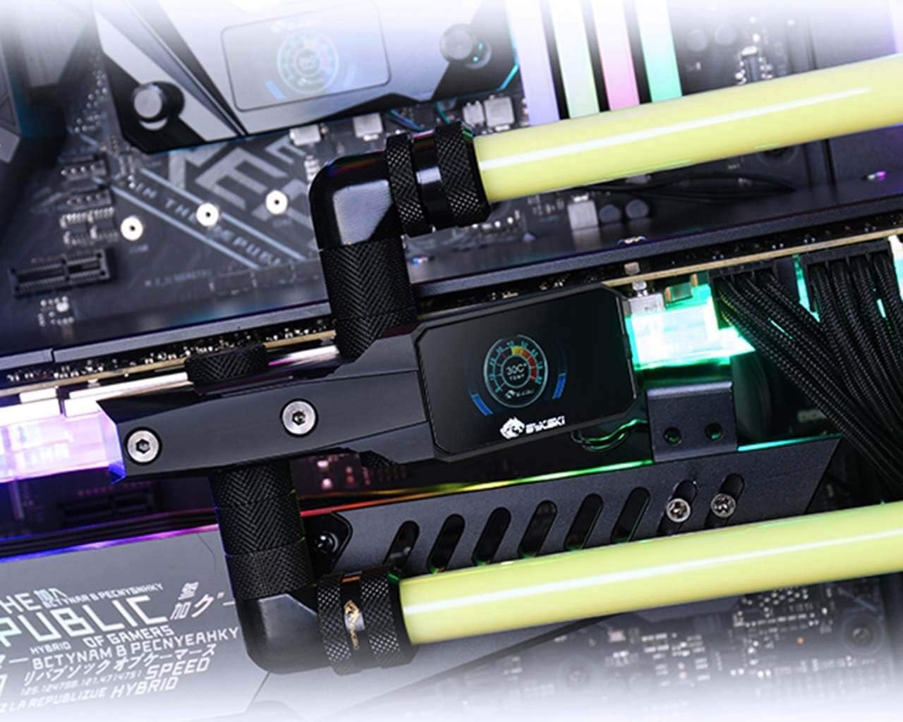 Bykski GPU Block Digital Display Module (B-VGA-SC-X) - Clear