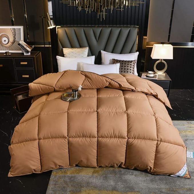 Hahaemall White Goose Down Duvet All Seasons Double Duvet, Double Duvet