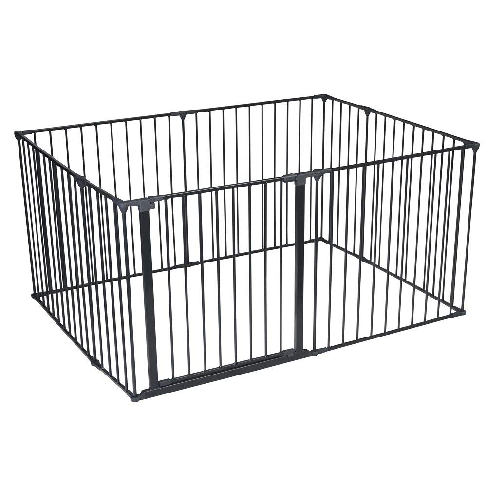 Bettacare Pet Pen Czarny 105cm x 144cm, Buda dla Psów i Szczeniąt, Buda dla Psów odpowiednia do użytku wewnątrz i na zewnątrz, Łatwa Instalacja